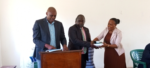 THE HANDOVER CEREMONY OF THE TOWN CLERK NJERU MUNICIPALITY COUNCIL