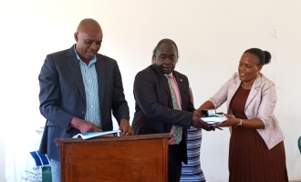 THE HANDOVER CEREMONY OF THE TOWN CLERK NJERU MUNICIPALITY COUNCIL