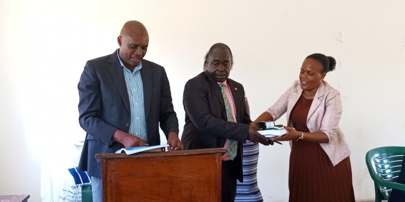THE HANDOVER CEREMONY OF THE TOWN CLERK NJERU MUNICIPALITY COUNCIL